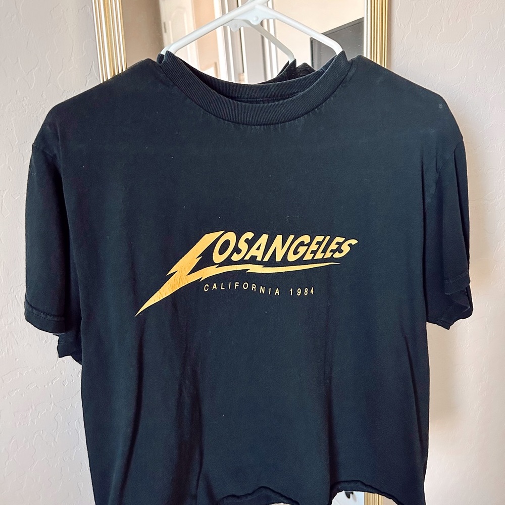 Brandy Melville Black Graphic T-shirt
